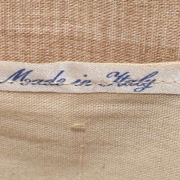 Vintage Woven Straw Tote Bag Colorblock Pink Teal Mustard Made in Italy - Picture 2 of 10